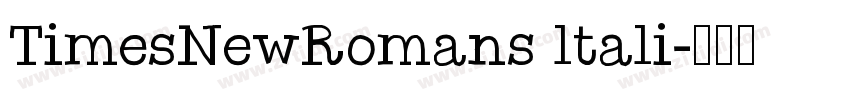 TimesNewRomans ltali字体转换